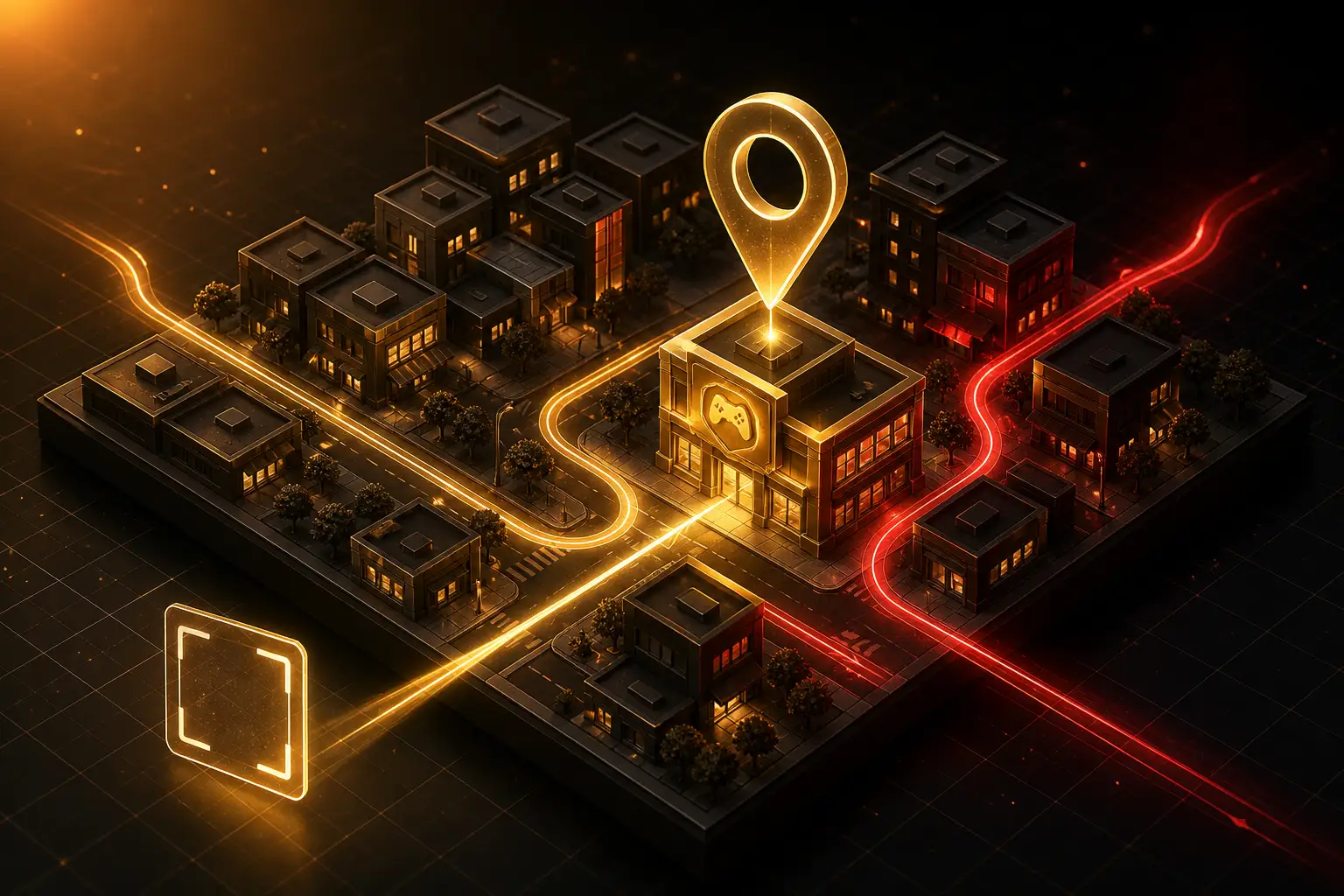 Local SEO, QR code campaign and community event promotion strategy to drive foot traffic to gaming stores